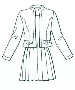 Цена химчистки костюма женского двойка простого покроя в Москве