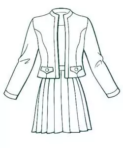 Цена химчистки костюма женского двойка простого покроя в Москве